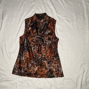 Classiques Entier Sleeveless Top in Brown and Black